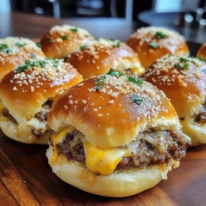 Easy Garlic Parmesan Cheeseburger Bombs Recipe
