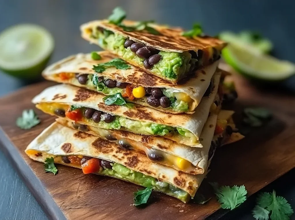 Delicious Black Bean and Avocado Quesadillas Recipe