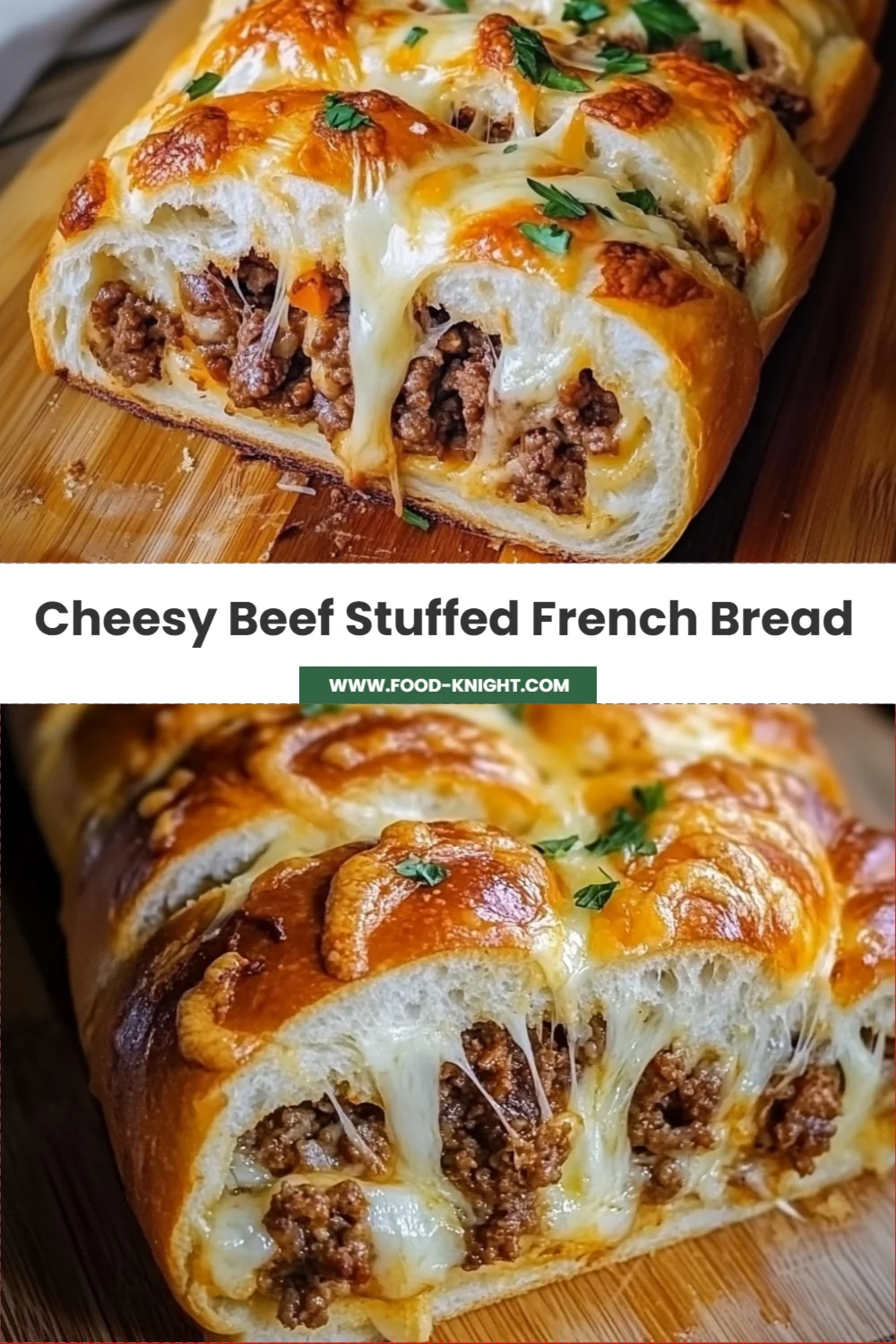 Delicious Cheesy Beef Stuffed French Bread Recipe