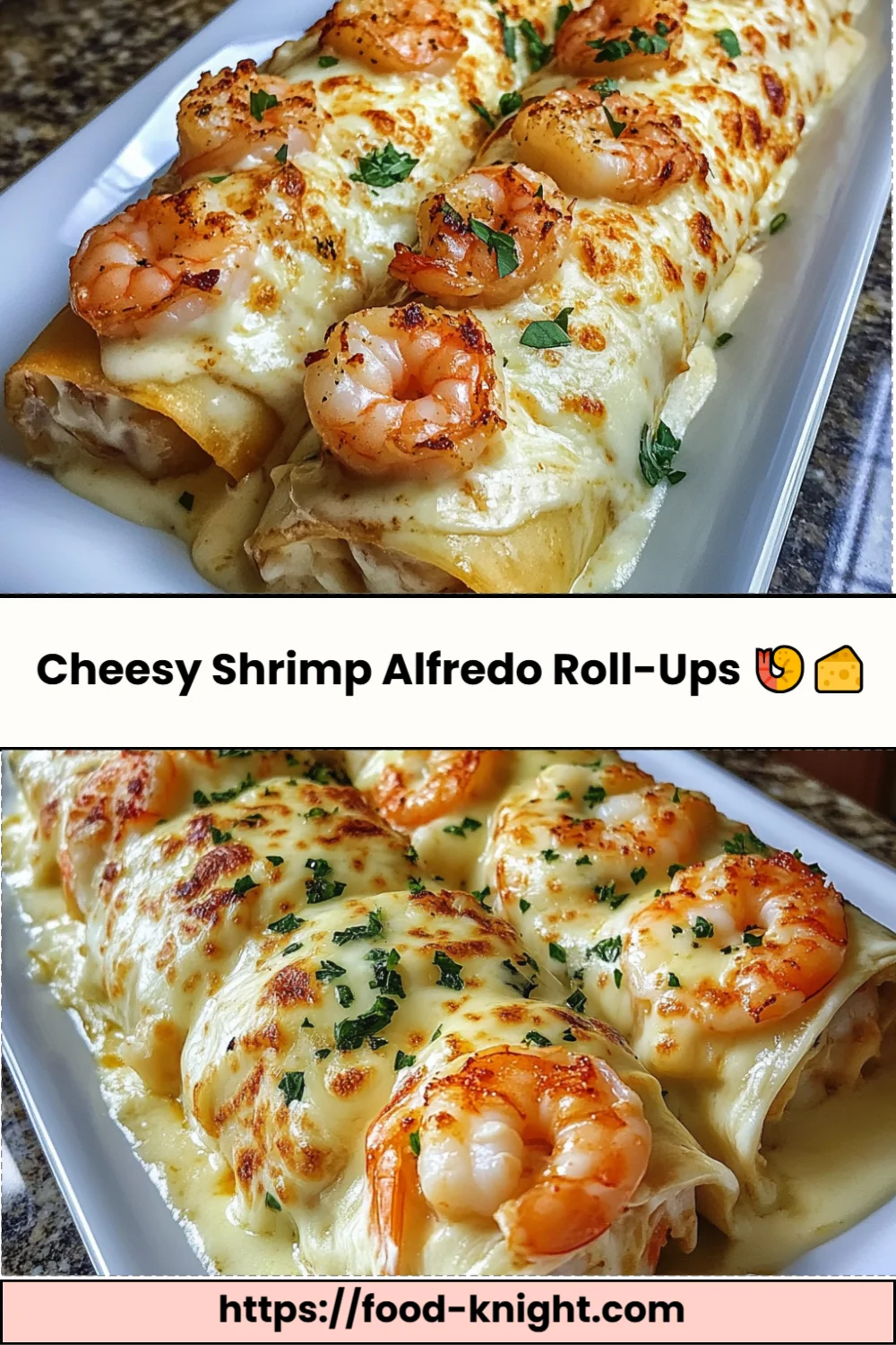 Delicious Cheesy Shrimp Alfredo Roll-Ups Recipe