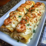 Delicious Cheesy Shrimp Alfredo Roll-Ups Recipe