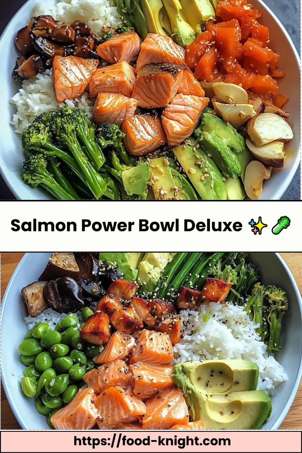 Delicious Salmon Power Bowl Deluxe Recipe
