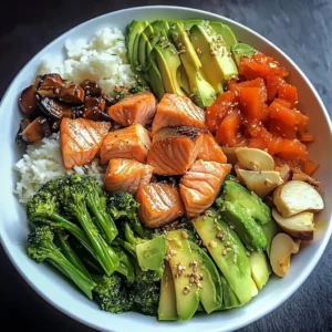 Delicious Salmon Power Bowl Deluxe Recipe