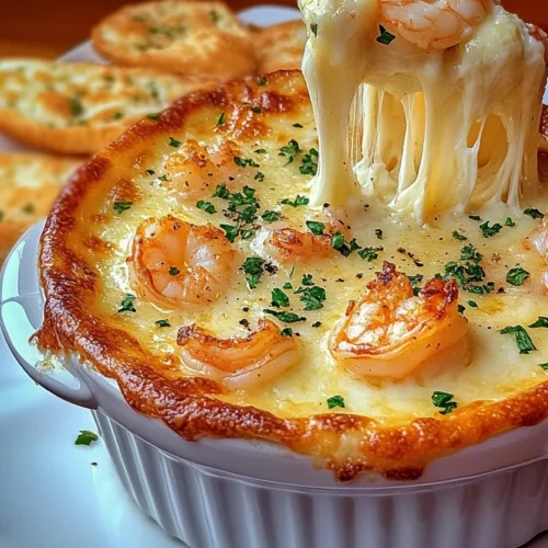 Delightfully Cheesy Garlic Shrimp Dip Recipe