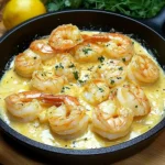 Easy Creamy Garlic Butter Shrimp Skillet Recipe
