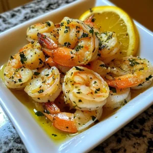 Quick and Easy Garlic Lemon Butter Shrimp Recipe