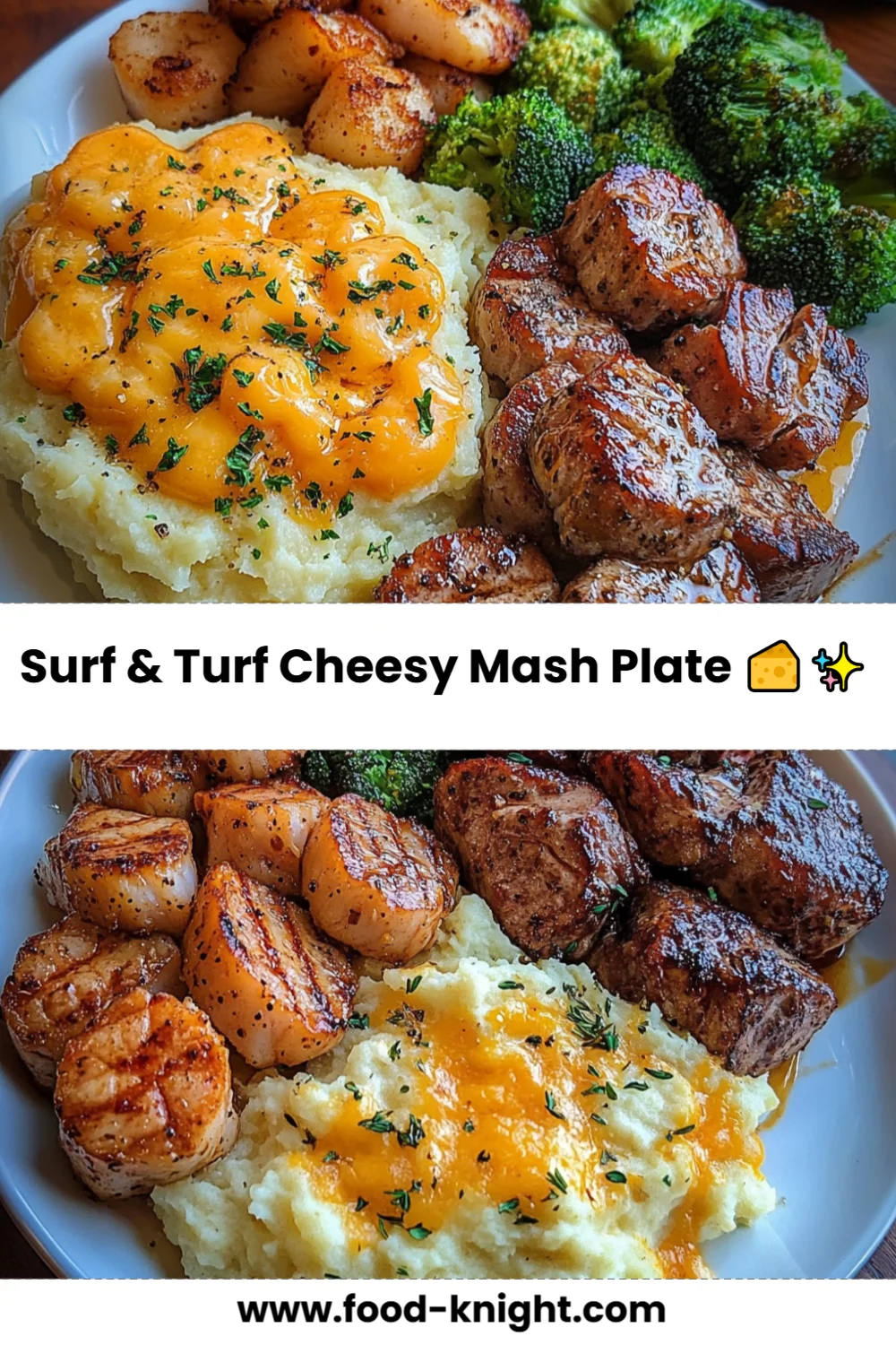 Surf & Turf Cheesy Mash Plate Recipe: A Comfort Food Delight