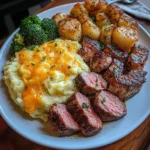 Surf & Turf Cheesy Mash Plate Recipe: A Comfort Food Delight