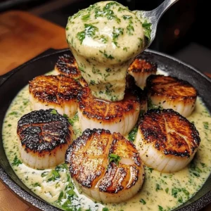 5-Star Sizzling Scallops Recipe with Zesty Lime Cilantro Sauce