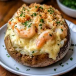 Cheesy Shrimp & Crab Stuffed Baked Potato Recipe