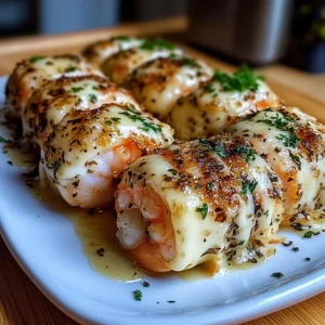 Creamy Garlic Parmesan Shrimp Roll-Ups Recipe