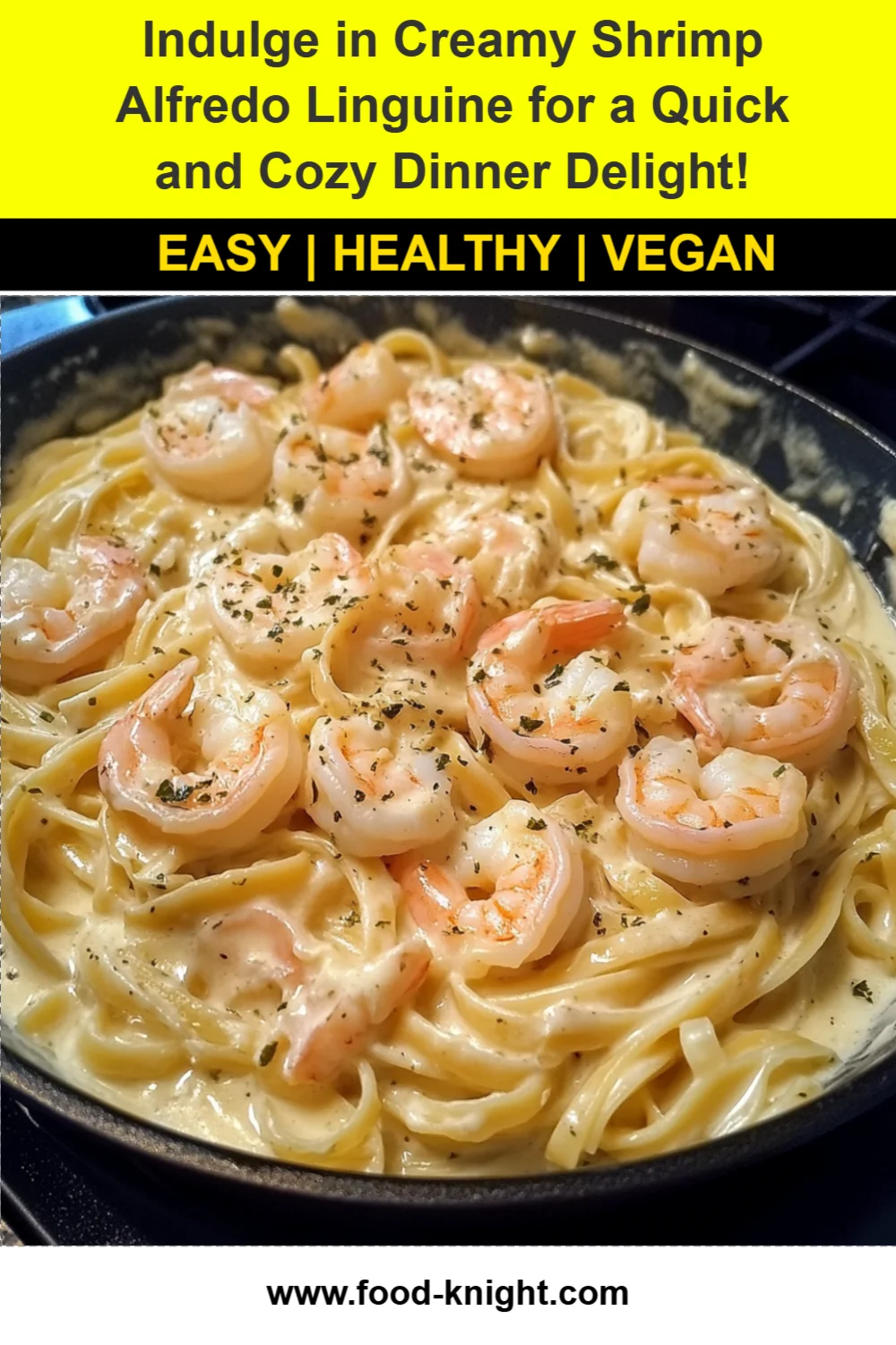 Creamy Shrimp Alfredo Linguine Recipe (Quick and Delicious!)