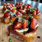 Crispy Crostini with Balsamic Strawberries and Brie Recipe