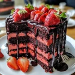 Dark Velvet Strawberry Cake Recipe (Decadent and Easy!)