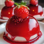 Decadent Scarlet Strawberry Cheesecake Domes Recipe