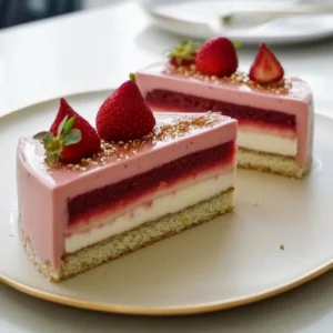 Delightful Strawberry Vanilla Entremet Recipe