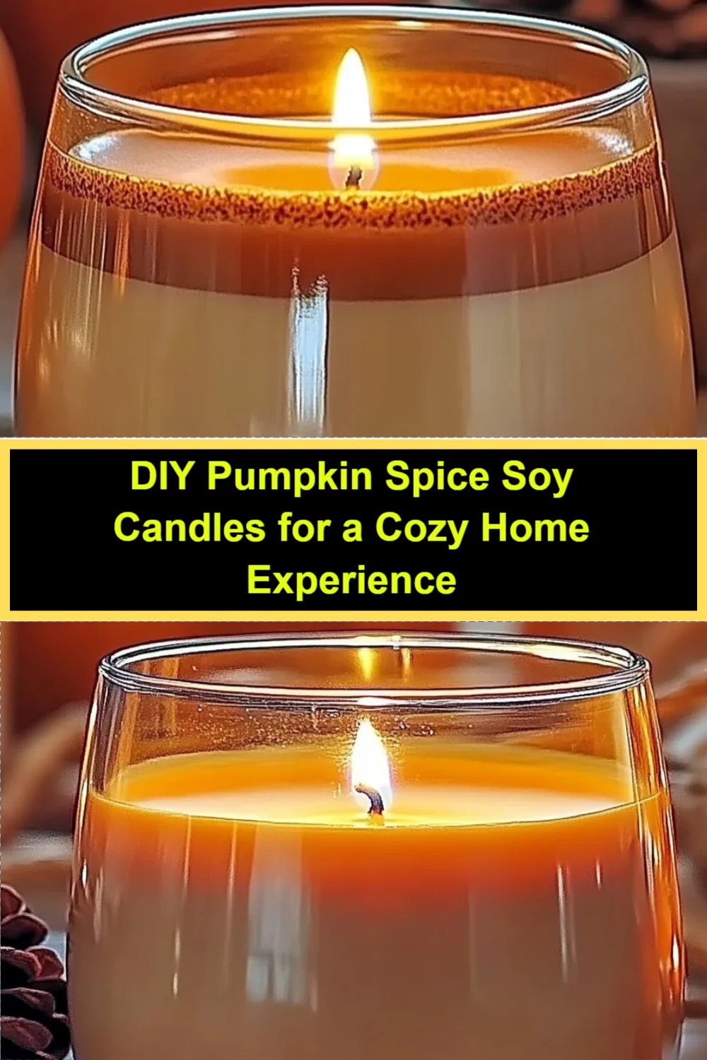 DIY Pumpkin Spice Soy Candles Recipe