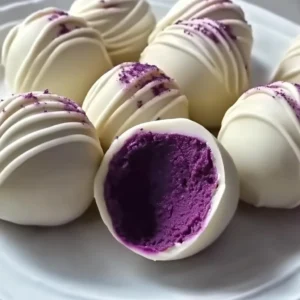 Easy Blueberry Buttercream Truffles Recipe