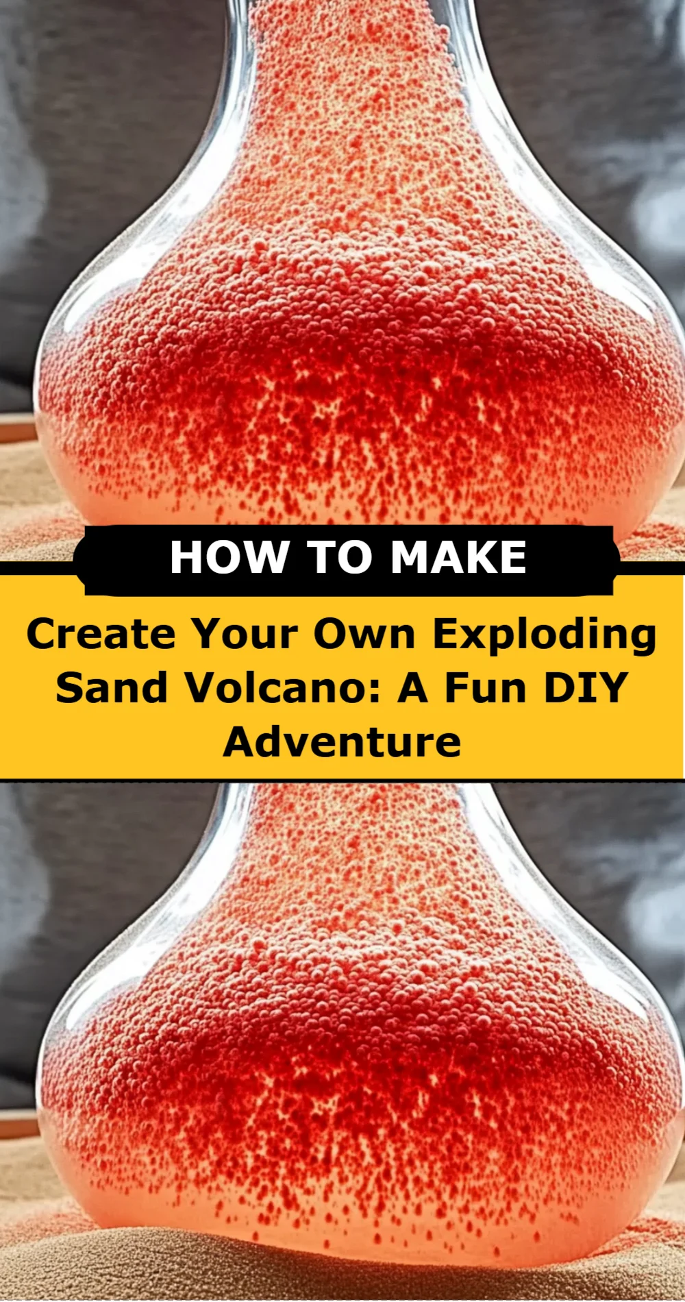 Exploding Sand Volcano DIY Project (Fun for Kids!)