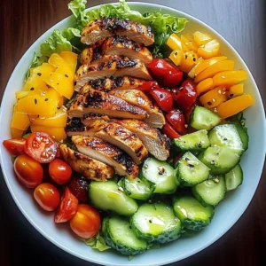 Grilled Chicken Rainbow Power Salad Recipe