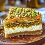 Honeyed Pistachio Baklava Cheesecake Recipe