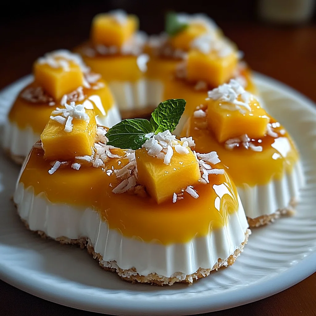 Mango Coconut Jewel Crowns Recipe with Tropical Cream Filling