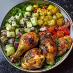 Mediterranean Chicken Drumsticks Bowl Recipe