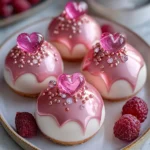 Rose Gold Raspberry Cheesecake Bombs Recipe (With Crystal Heart)
