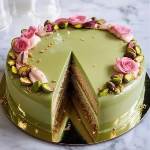 Rose & Pistachio Entremets Recipe (Elegant Dessert)