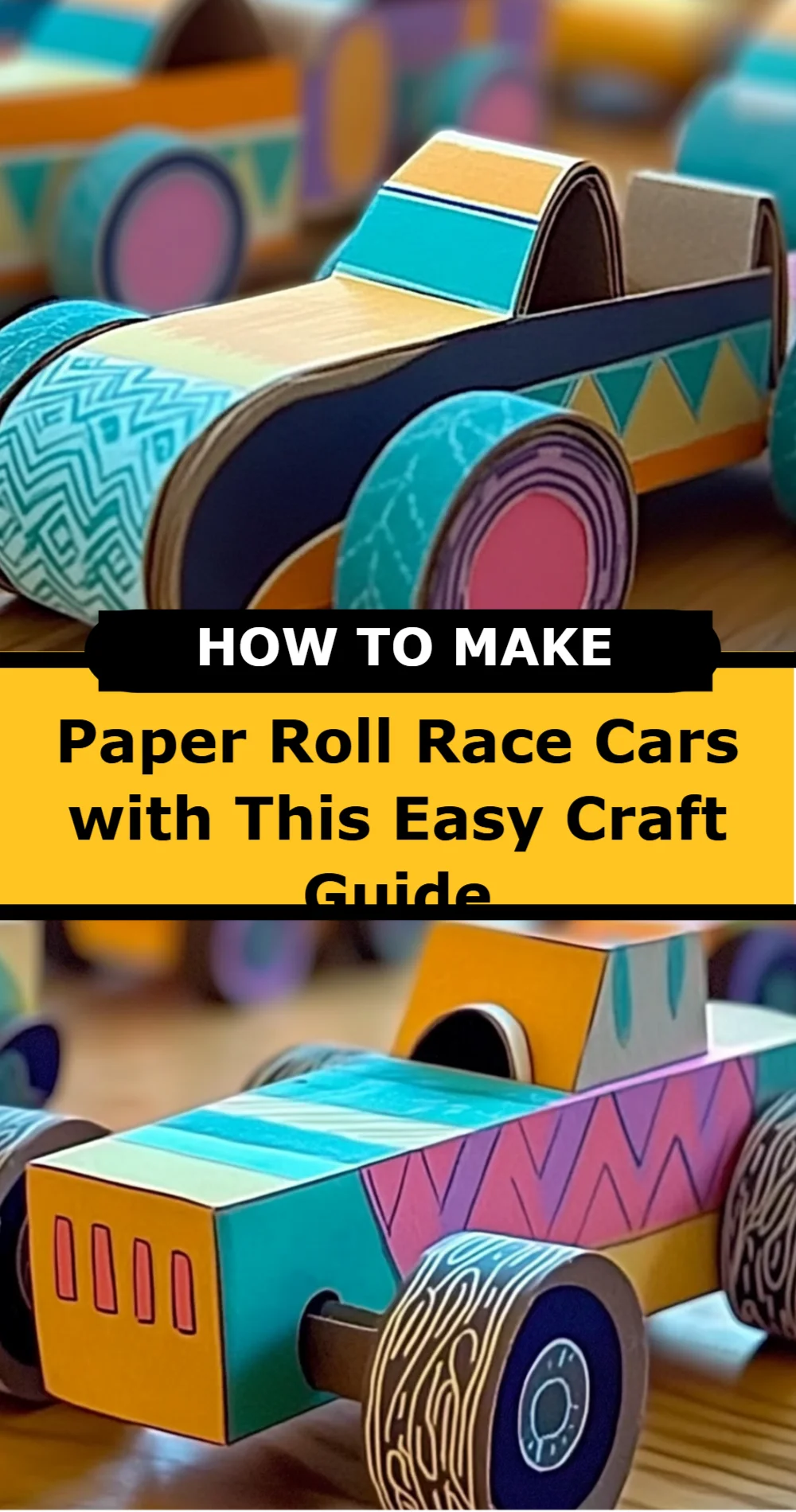 Toilet Paper Roll Race Car Craft Idea (Fun for Kids!)