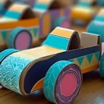 Toilet Paper Roll Race Car Craft Idea (Fun for Kids!)