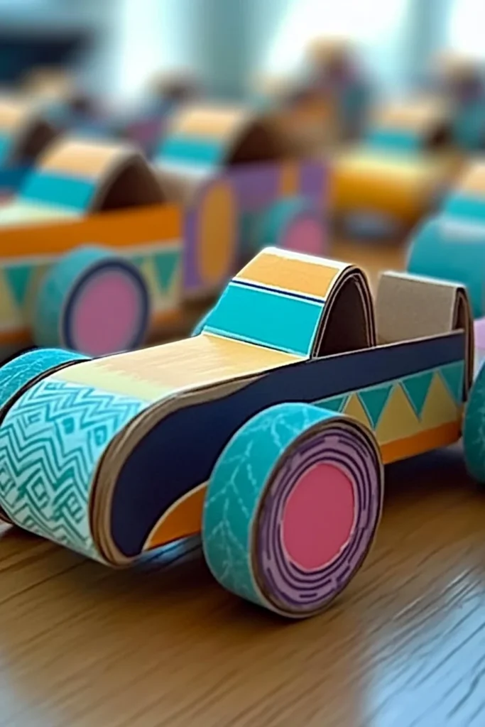 Toilet Paper Roll Race Car Craft Idea (Fun for Kids!)