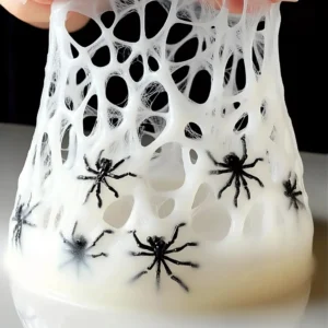 Baking Soda Spider Web Slime Recipe (Perfect for Halloween Fun!)