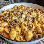 Cajun Beef Shells in Velveeta Cheese Skillet Recipe