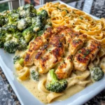 Cheesy Broccoli Chicken Fettuccine Alfredo Recipe