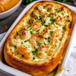 Cheesy Shrimp Garlic Bread Boat Recipe