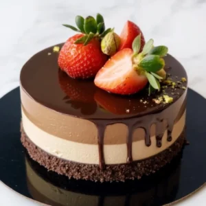 Chocolate Pistachio Strawberry Entremet Recipe (Heavenly Delight!)
