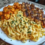 Creamy Garlic Butter Chicken Linguine Recipe