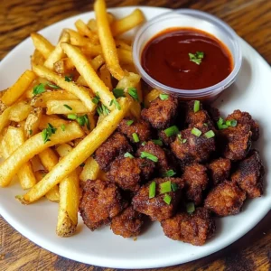 Crispy Beef Bites and French Fries Recipe