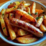 Crispy Sausage & Seasoned Fries Recipe (Quick and Easy!)