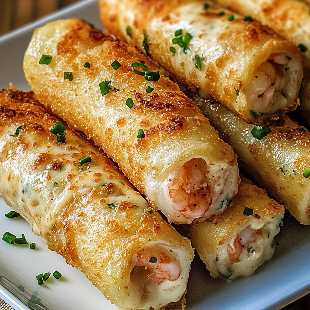 Crispy Shrimp Rolls Recipe (Creamy and Cheesy Inside)