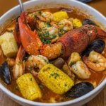 Delicious Seafood Boil Stew with Lobster, Shrimp & Mussels Recipe