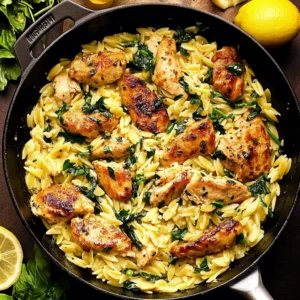 Deliciously Easy Lemon Chicken Orzo Recipe