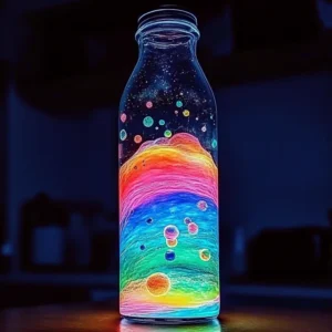 DIY Rainbow Glow Lava Lamp Recipe
