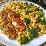 Garlic Butter Chicken with Cheesy Broccoli Elbow Pasta Recipe
