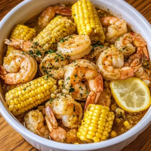 Garlic Butter Shrimp Boil with Corn Recipe (Perfect for Summer!)