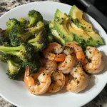 Garlic Butter Shrimp with Broccoli & Avocado Power Plate Recipe