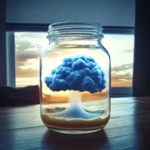 Magical Rain Cloud in a Jar DIY Project