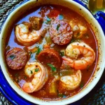 Spicy Cajun Shrimp and Sausage Soup Recipe