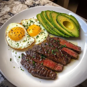 Steak, Eggs & Avocado Power Plate Recipe